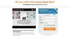 Desktop Screenshot of easemybackpain.com